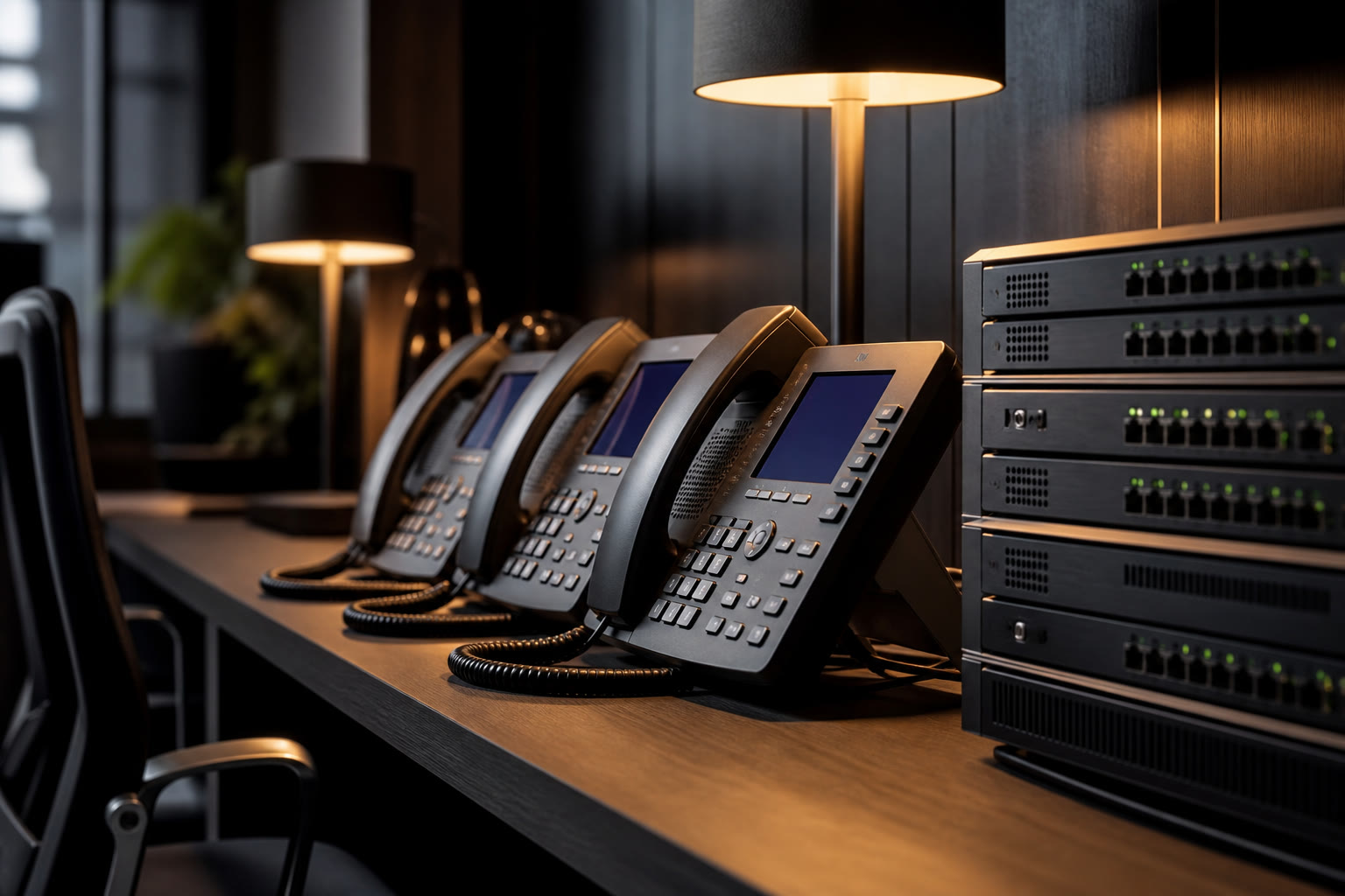 Office PBX phones and call system